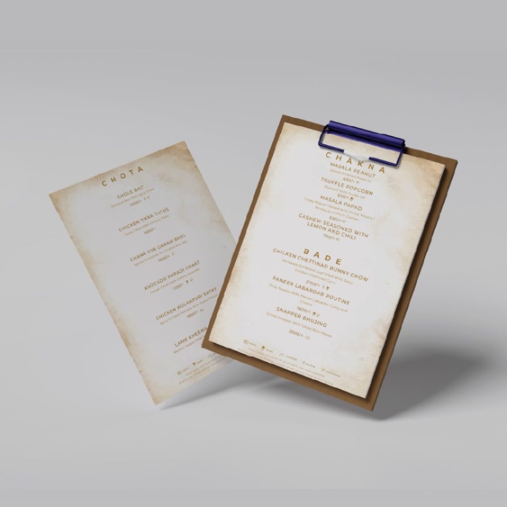 NOVOTEL NAIROBI WESTLANDS - TRUNK & TANDOOR - BRANDING | MENU DESIGN