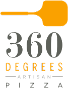 360 Degrees Pizza logo